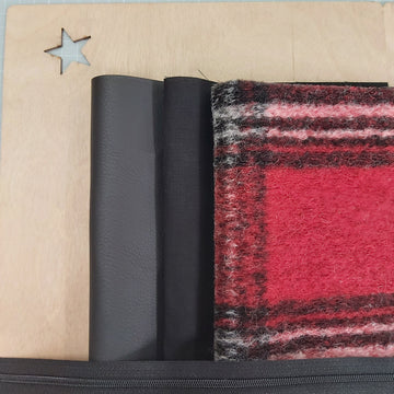 Acquista rosso Kit Pochette Con Cerniera Scottish