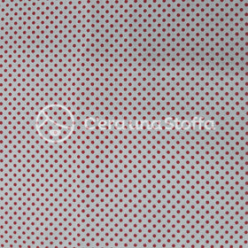 Acquista bianco-rosso Cotone Pois Piccoli
