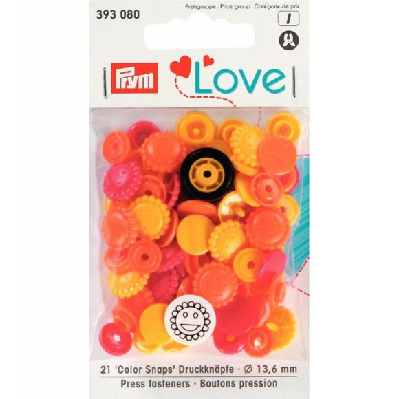 Prym Bottoni A Pressione Color Snaps A Fiore Prym Love