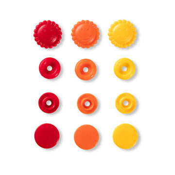 Acquista rosso-arancione-giallo Prym Bottoni A Pressione Color Snaps A Fiore Prym Love