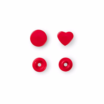 Acquista rosso Prym Bottoni A Pressione Color Snaps A Cuore Prym Love