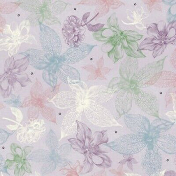 Acquista lilla Cotone Americano Fiori di Mare
