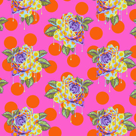 Tula Pink Curiouser and Curiouser Painted Roses - 0