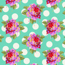 Tula Pink Curiouser and Curiouser Painted Roses-1